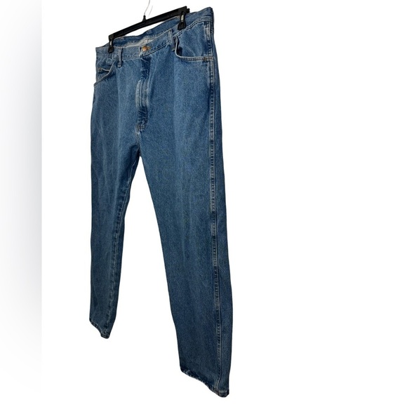 Rustler Big and Tall Straight Blue Jeans Size 42x30 ☀️ - Picture 3 of 16